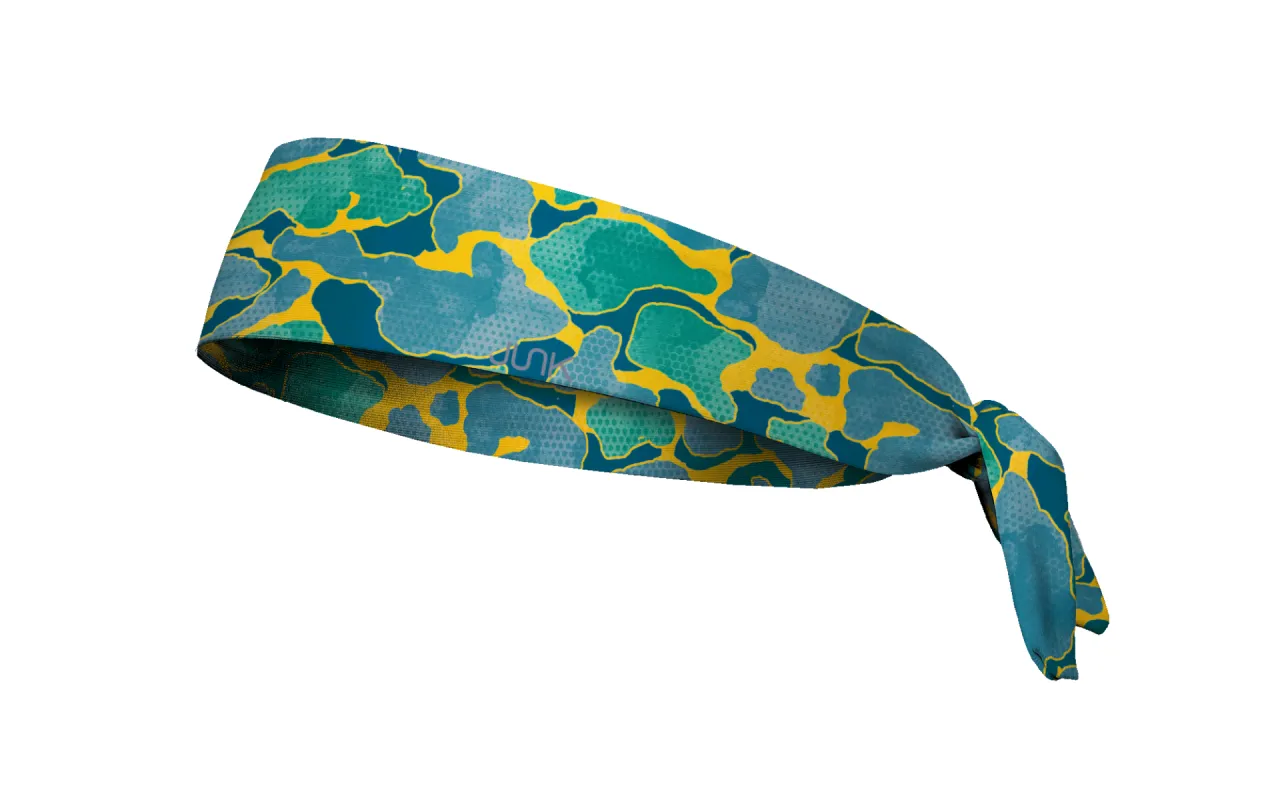 Aqua Commando Flex Tie Headband sold by JUNK Brands