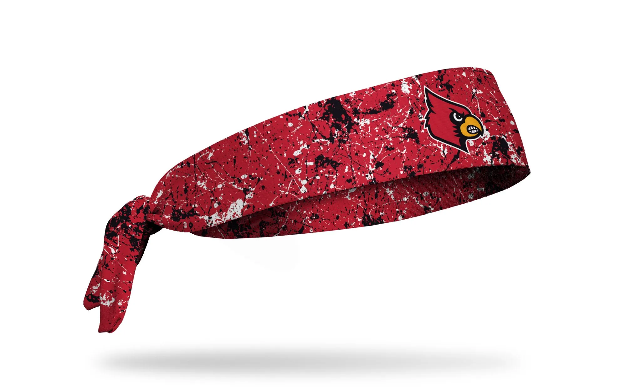 University of Louisville: Splatter Red Flex Tie Headband sold by JUNK Brands product image thumbnail 2