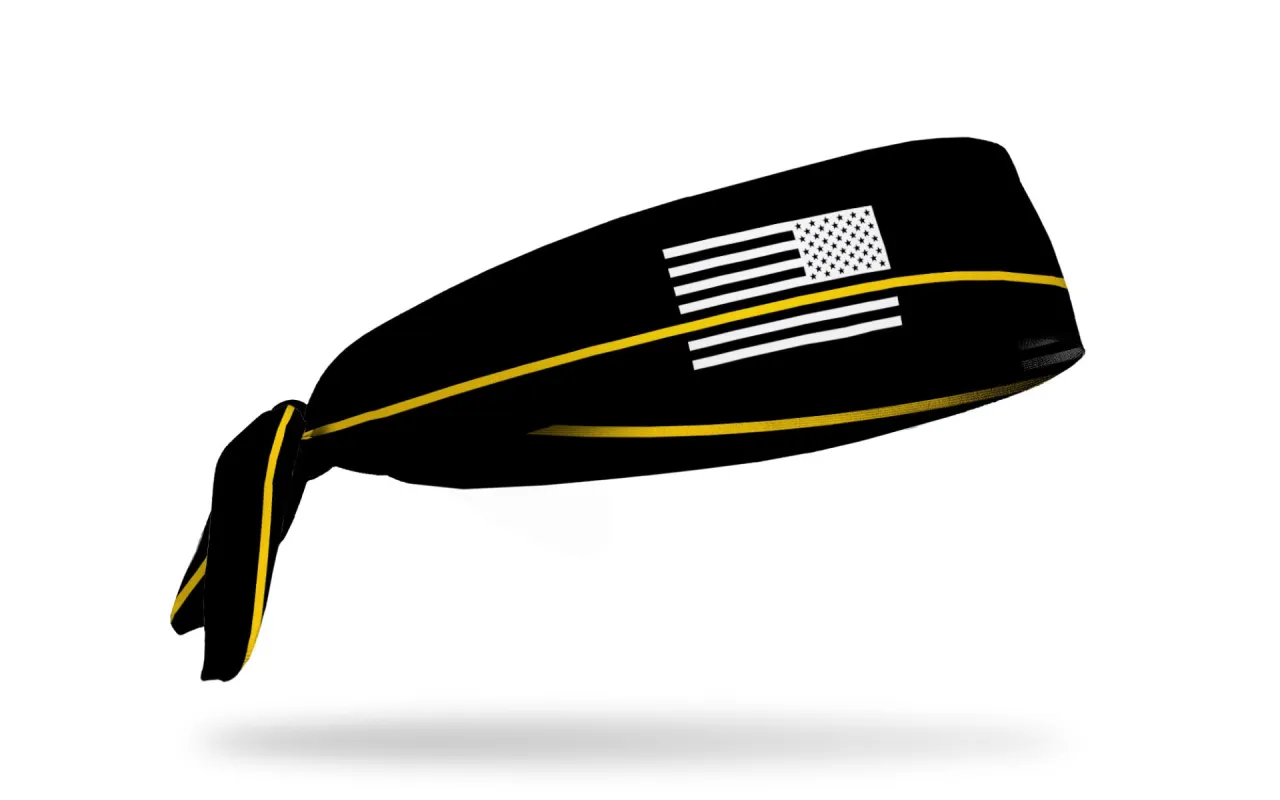 Thin Gold Line Flex Tie Headband sold by JUNK Brands
