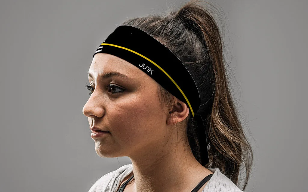 Thin Gold Line Flex Tie Headband sold by JUNK Brands product image thumbnail 3