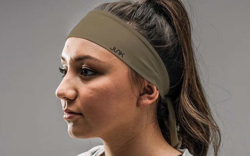 Beige Flex Tie Headband sold by JUNK Brands product image thumbnail 3