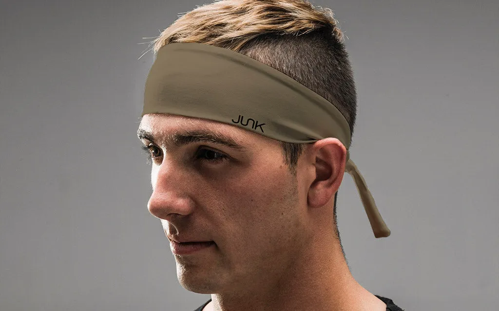Beige Flex Tie Headband sold by JUNK Brands product image thumbnail 4