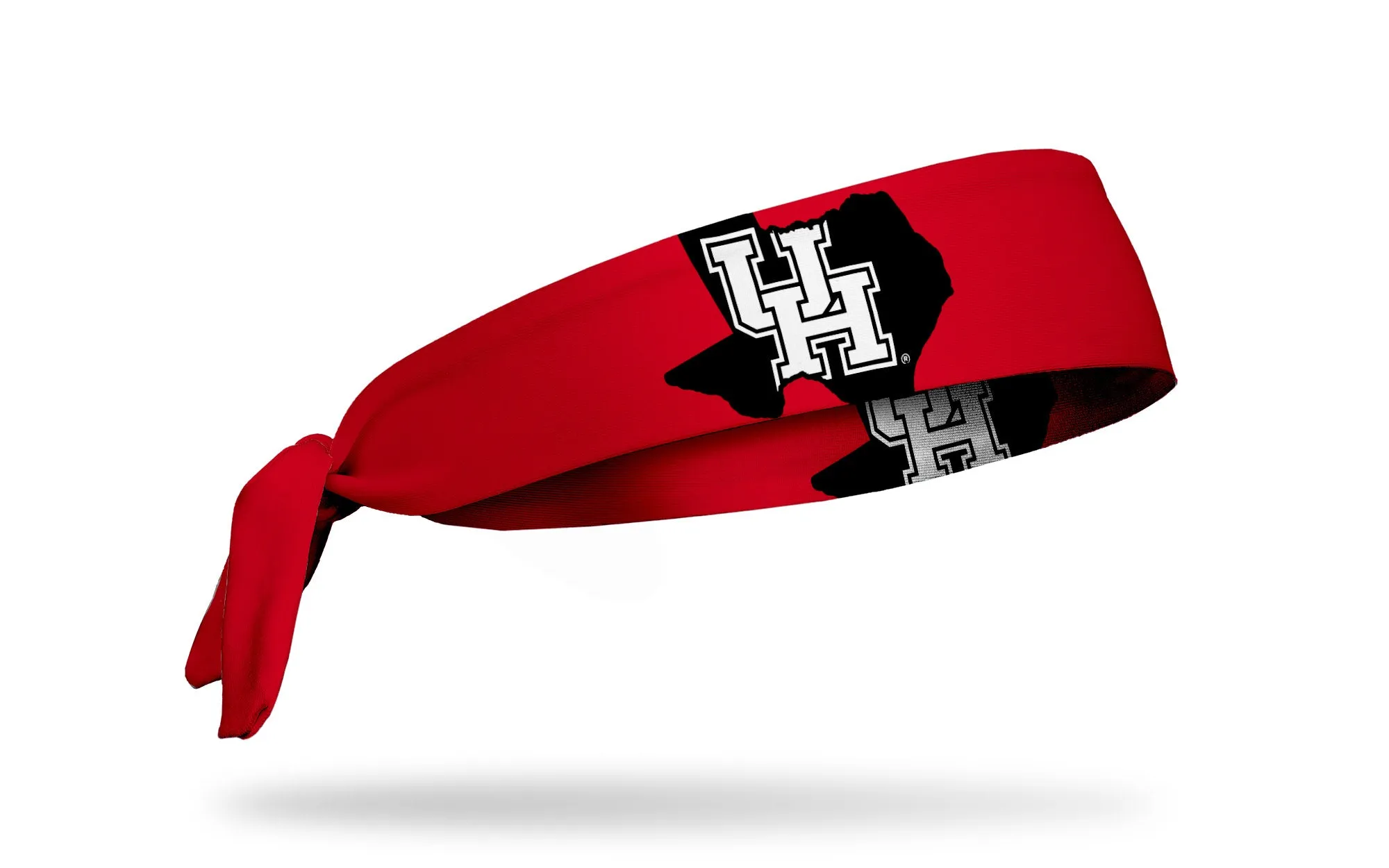 University of Houston: State Logo Red Flex Tie Headband sold by JUNK Brands