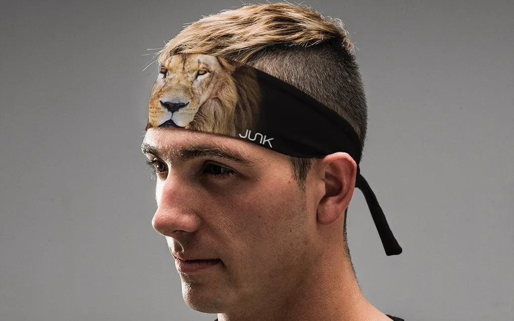 Lion Pride Flex Tie Headband sold by JUNK Brands product image thumbnail 4