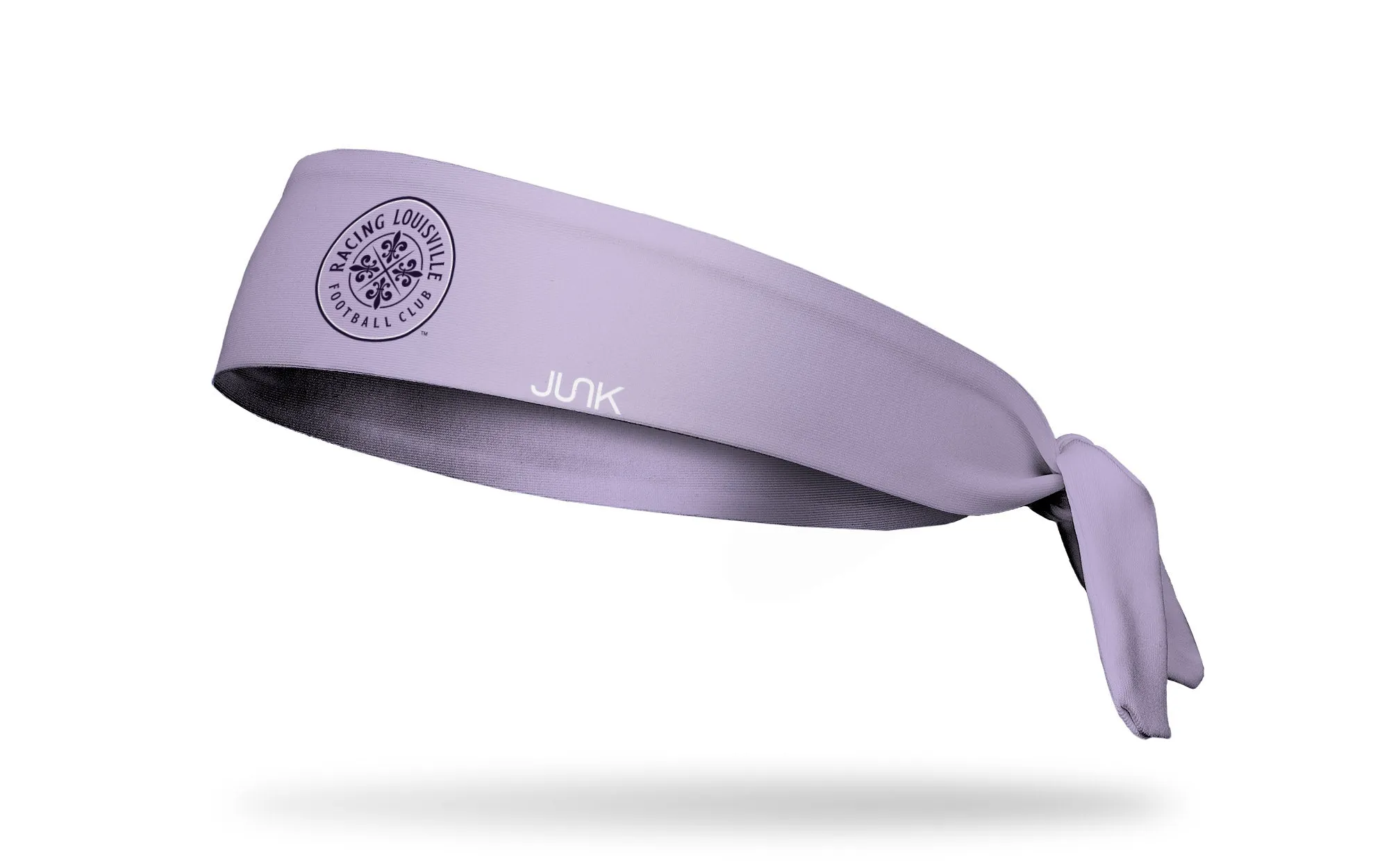 Racing Louisville FC: Logo Purple Flex Tie Headband sold by JUNK Brands