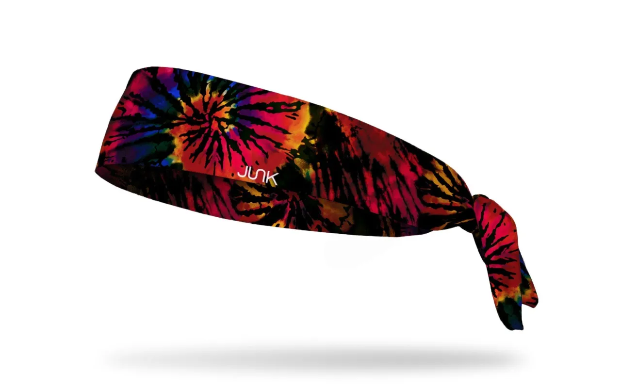 Dark Rainbow Flex Tie Headband sold by JUNK Brands