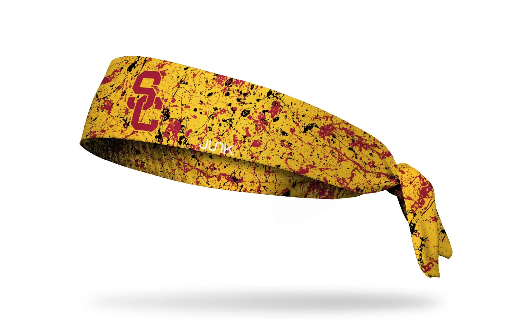 USC: Splatter Gold Flex Tie Headband sold by JUNK Brands