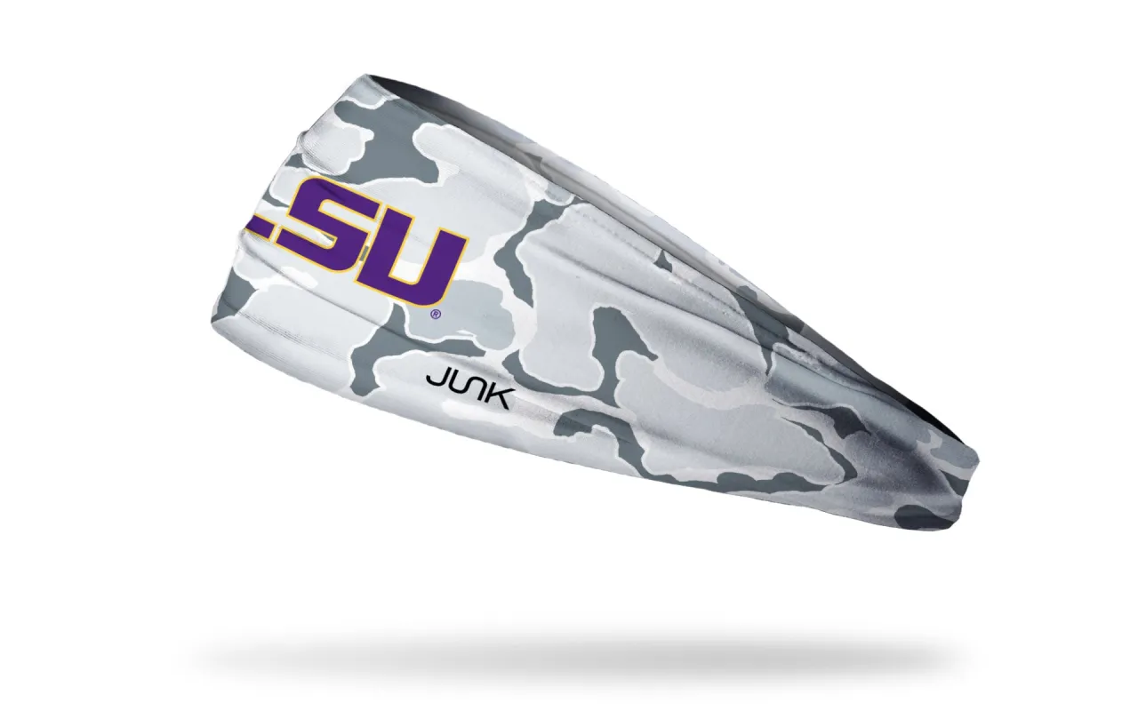 Louisiana State University: Camo Big Bang Lite Headband sold by JUNK Brands