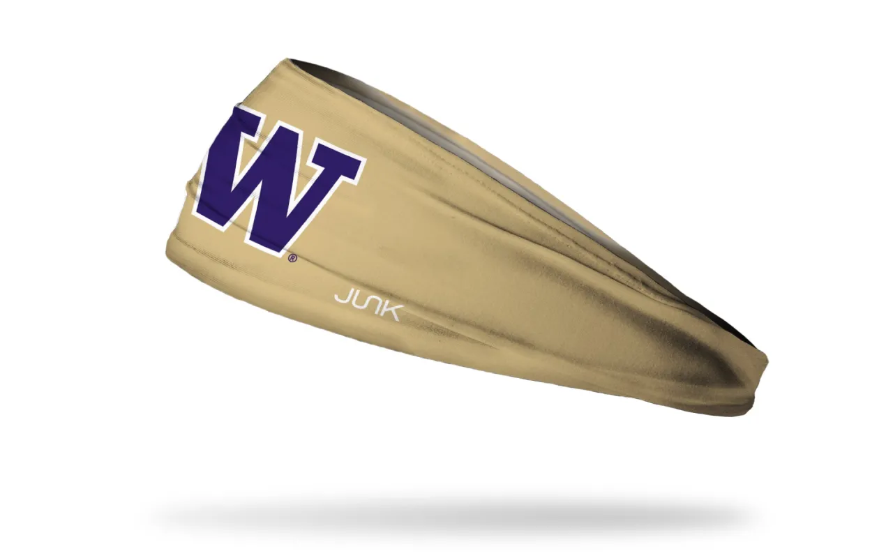 University of Washington: Logo Gold Big Bang Lite Headband sold by JUNK Brands