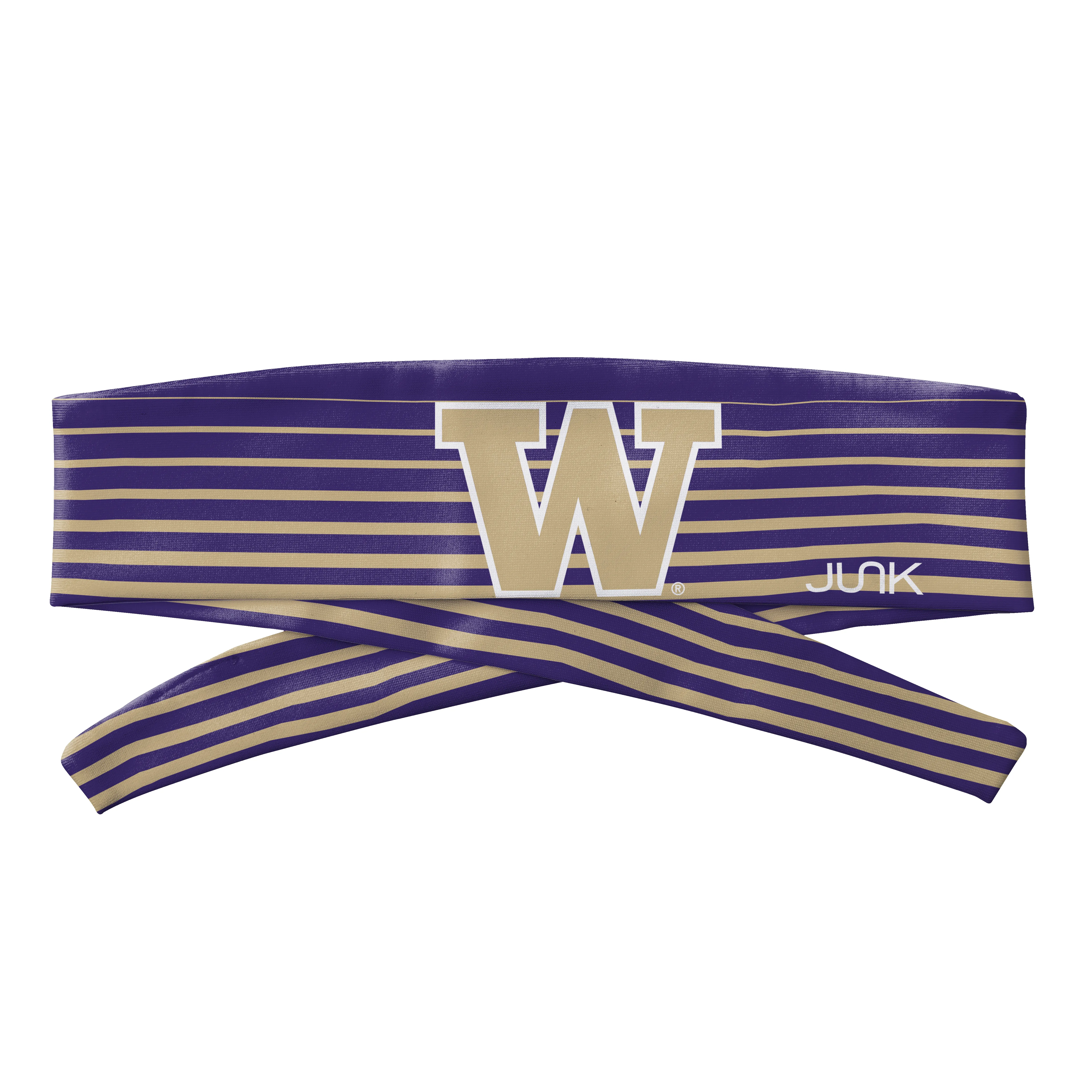 University of Washington: Gradient Stripe Flex Tie Headband sold by JUNK Brands product image thumbnail 3