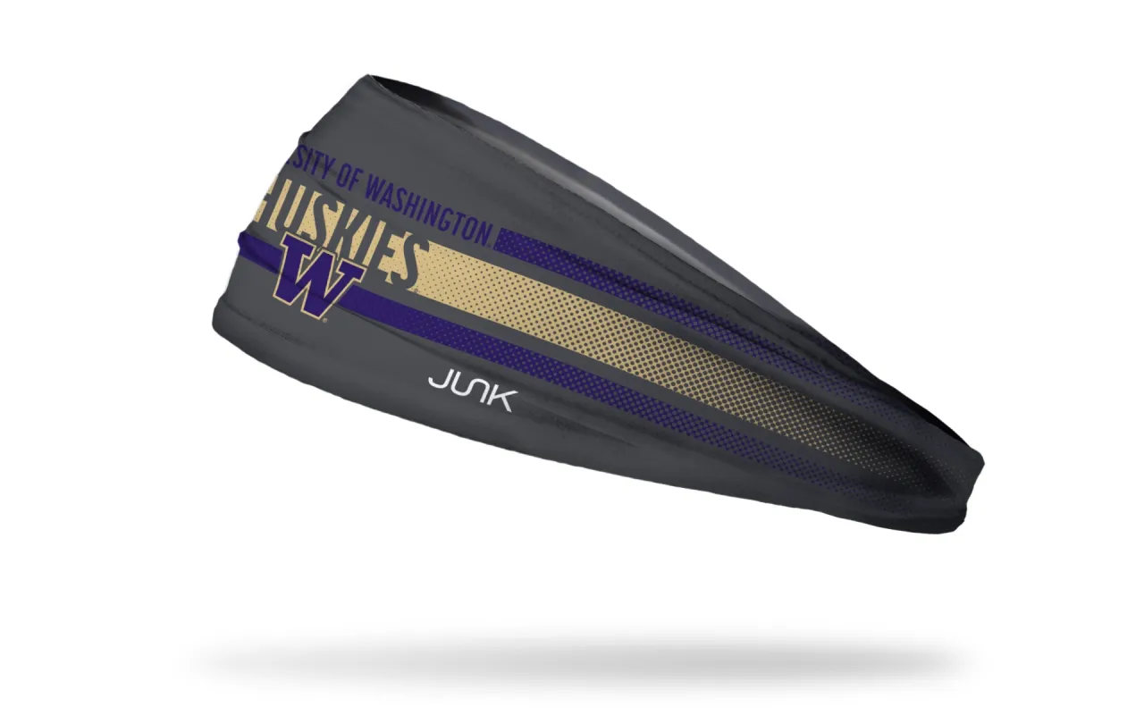 University of Washington: Faded Stripe Big Bang Lite Headband sold by JUNK Brands