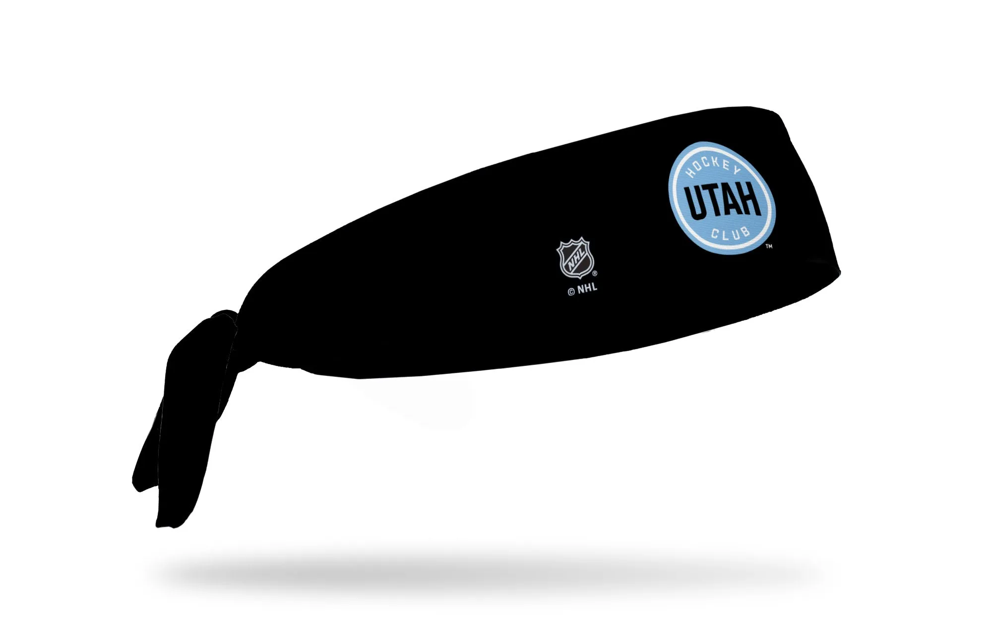 Utah Hockey Club: Logo Black Flex Tie Headband sold by JUNK Brands product image thumbnail 2