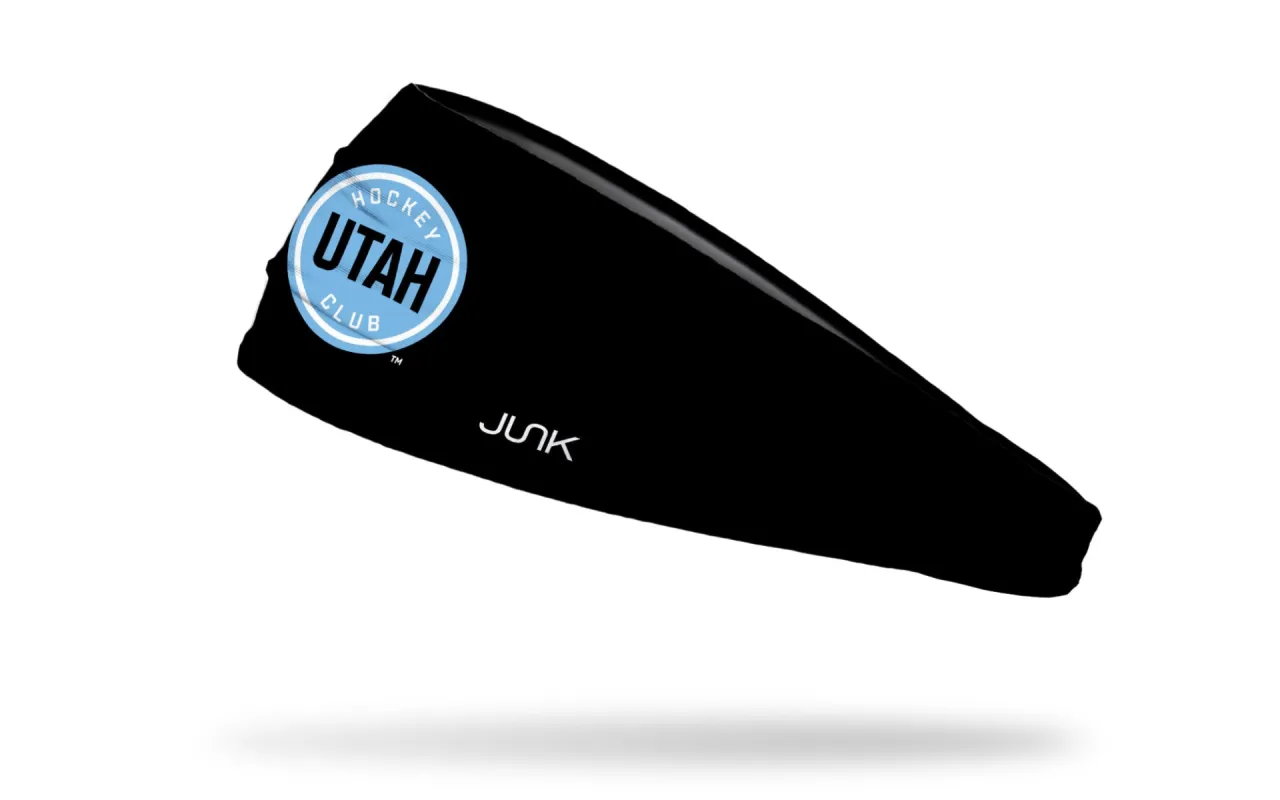 Utah Hockey Club: Logo Black Big Bang Lite Headband sold by JUNK Brands