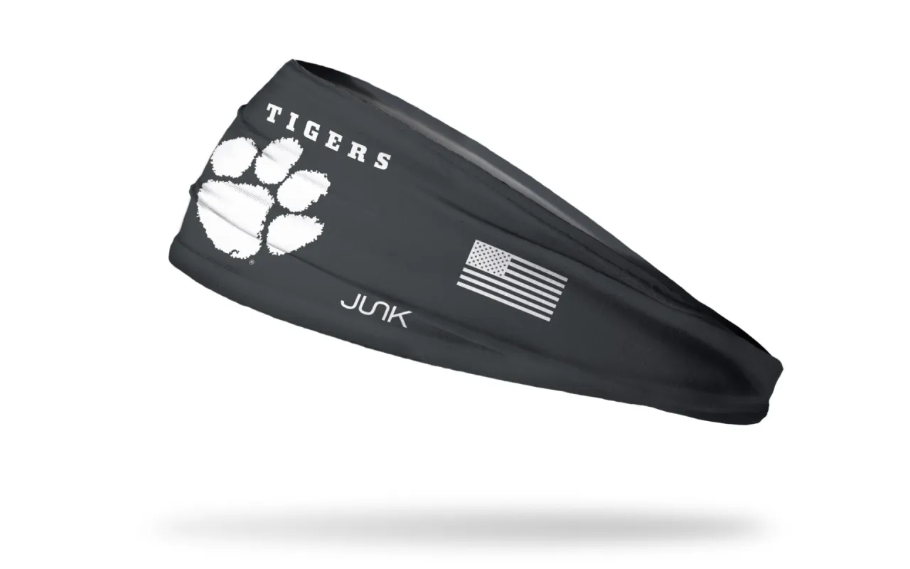 Clemson Tigers: Blackout Big Bang Lite Headband sold by JUNK Brands