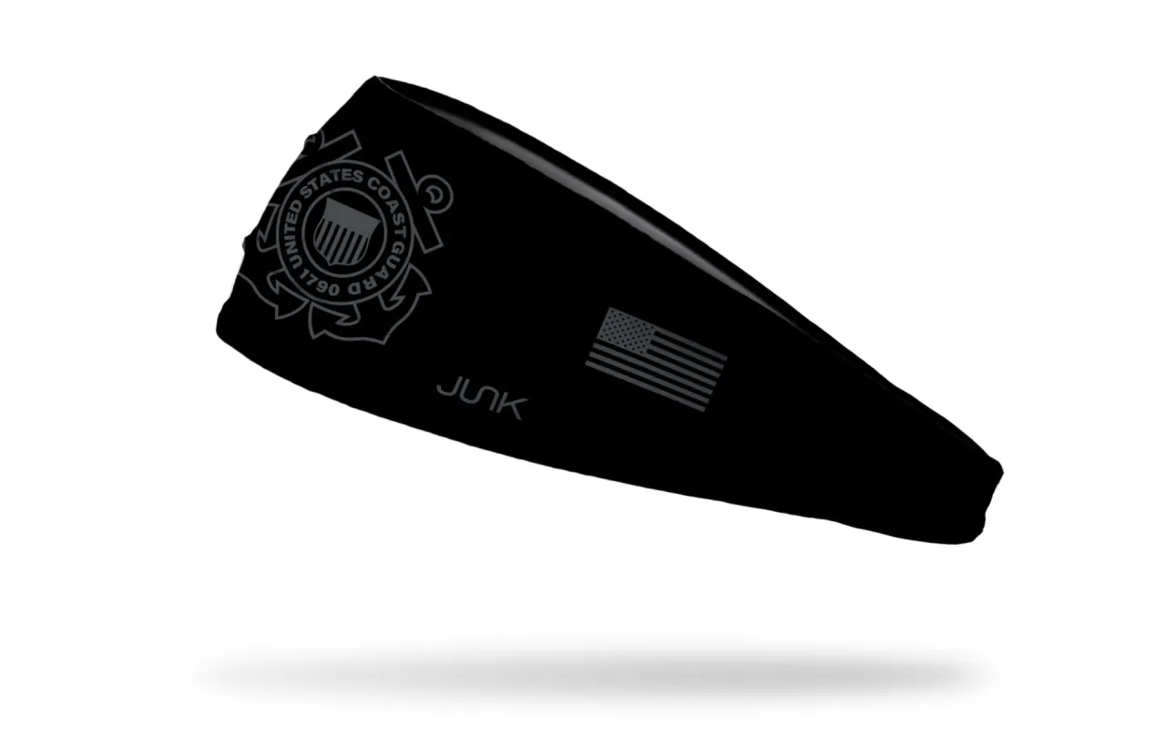 Coast Guard: Logo Gray Big Bang Lite Headband sold by JUNK Brands