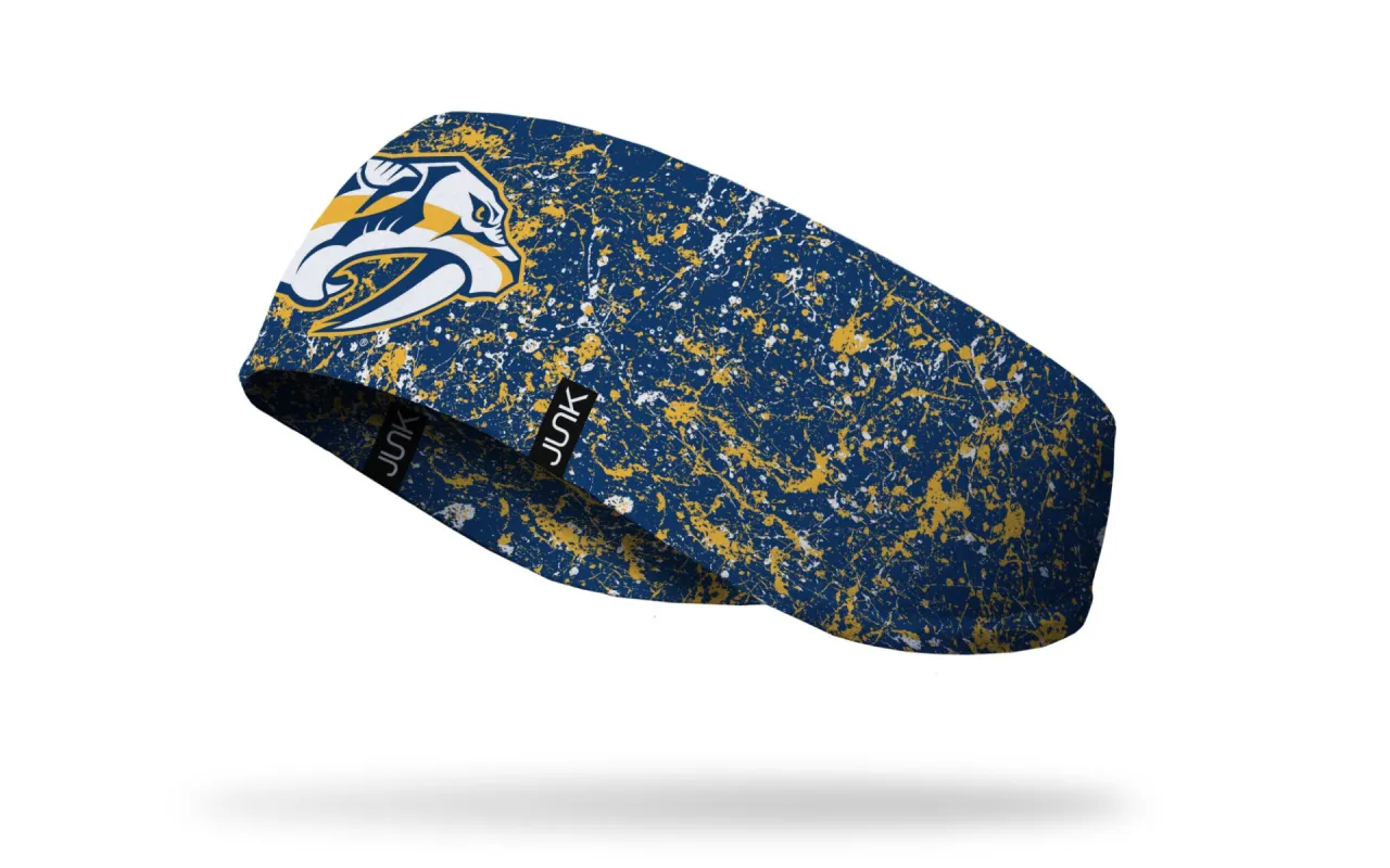 Nashville Predators: Splatter Ear Warmer sold by JUNK Brands