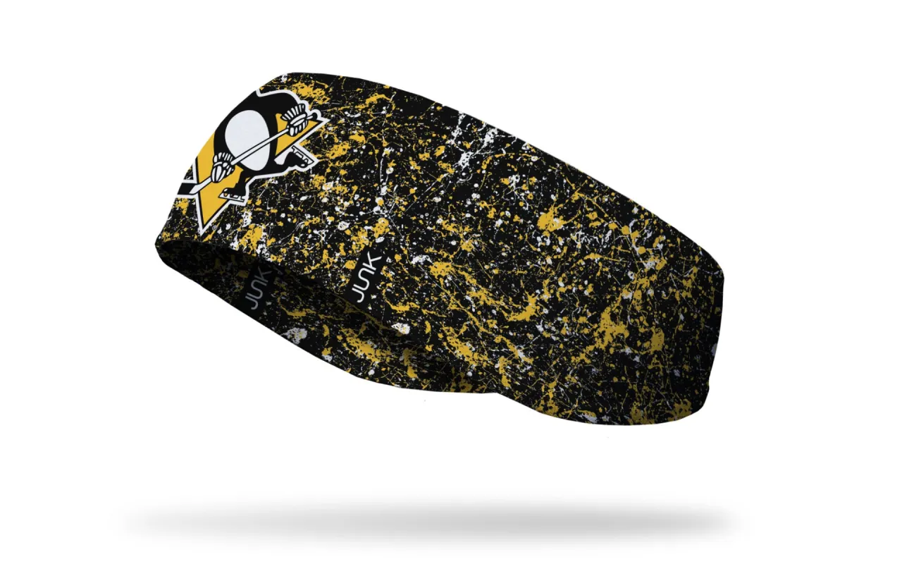 Pittsburgh Penguins: Splatter Ear Warmer sold by JUNK Brands