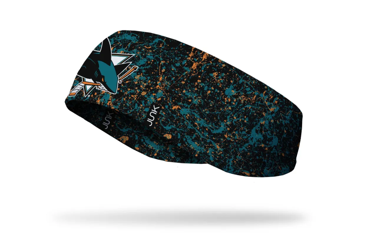 San Jose Sharks: Splatter Ear Warmer sold by JUNK Brands
