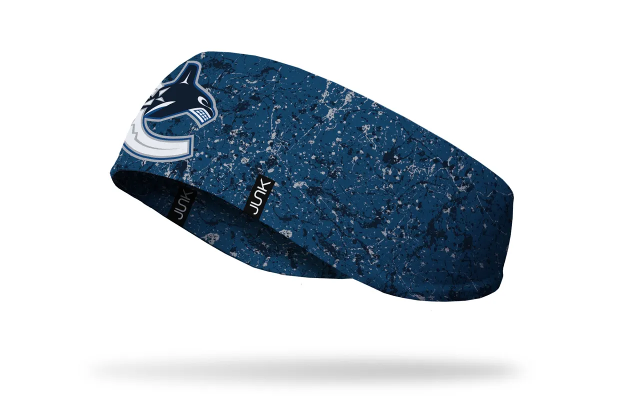 Vancouver Canucks: Splatter Ear Warmer sold by JUNK Brands