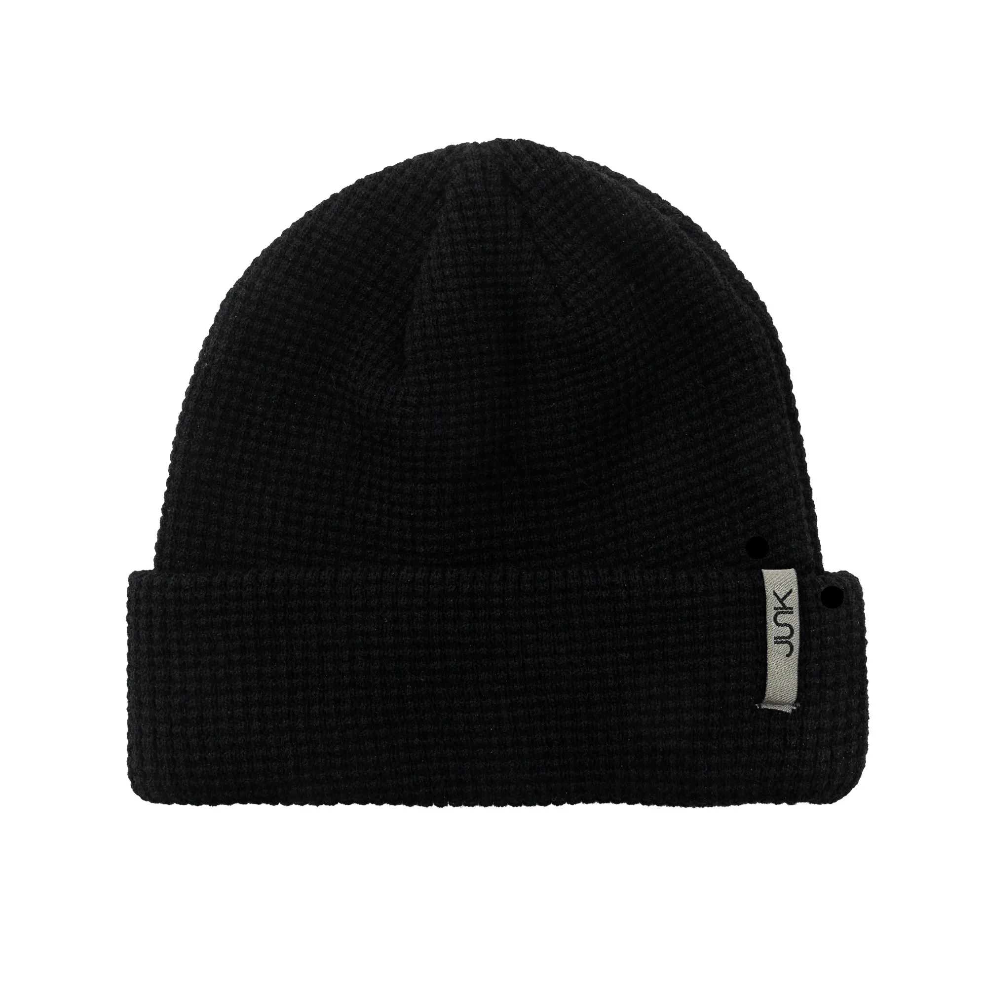 Black Waffle Knit Beanie sold by JUNK Brands product image thumbnail 2