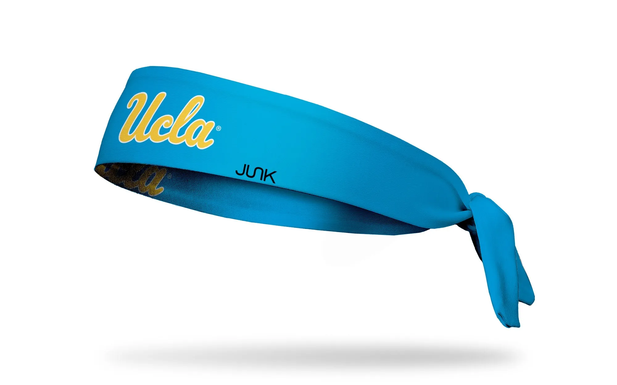 UCLA: Wordmark Blue Flex Tie Headband sold by JUNK Brands