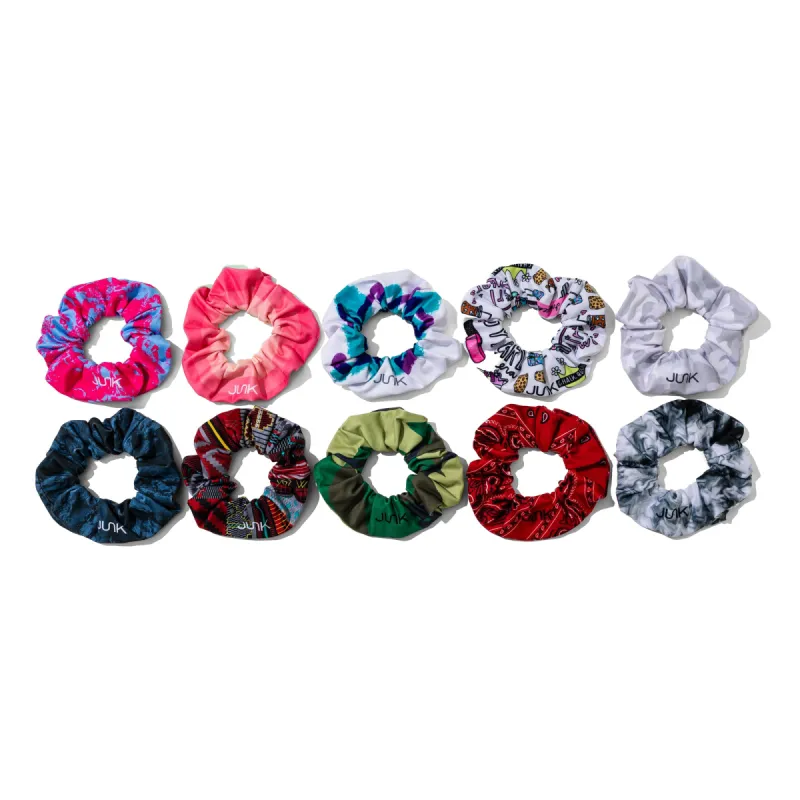 Upcycled Scrunchie - Surprise Pattern 3 Pack sold by JUNK Brands