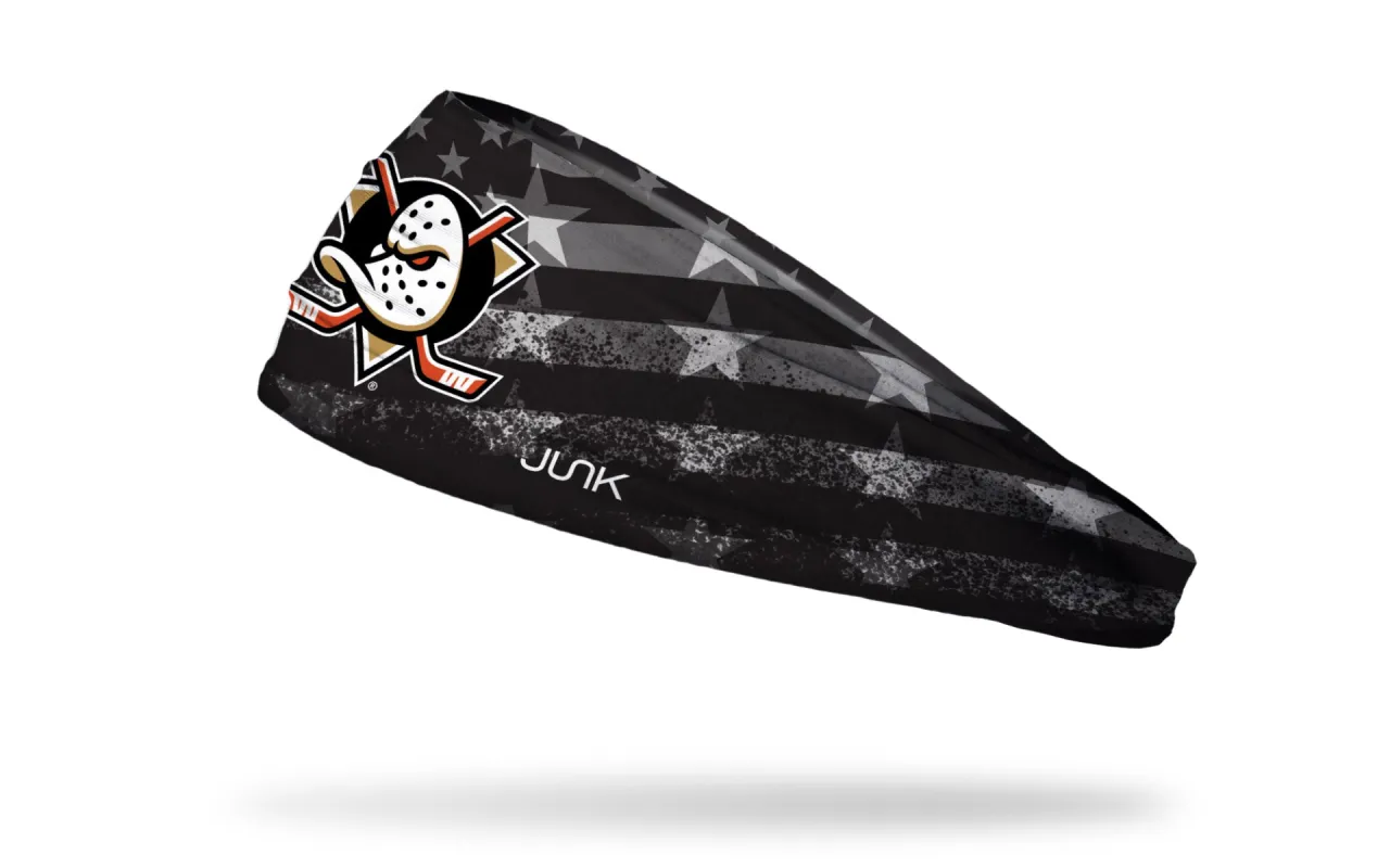 Anaheim Ducks: Stars & Stripes Big Bang Lite Headband sold by JUNK Brands