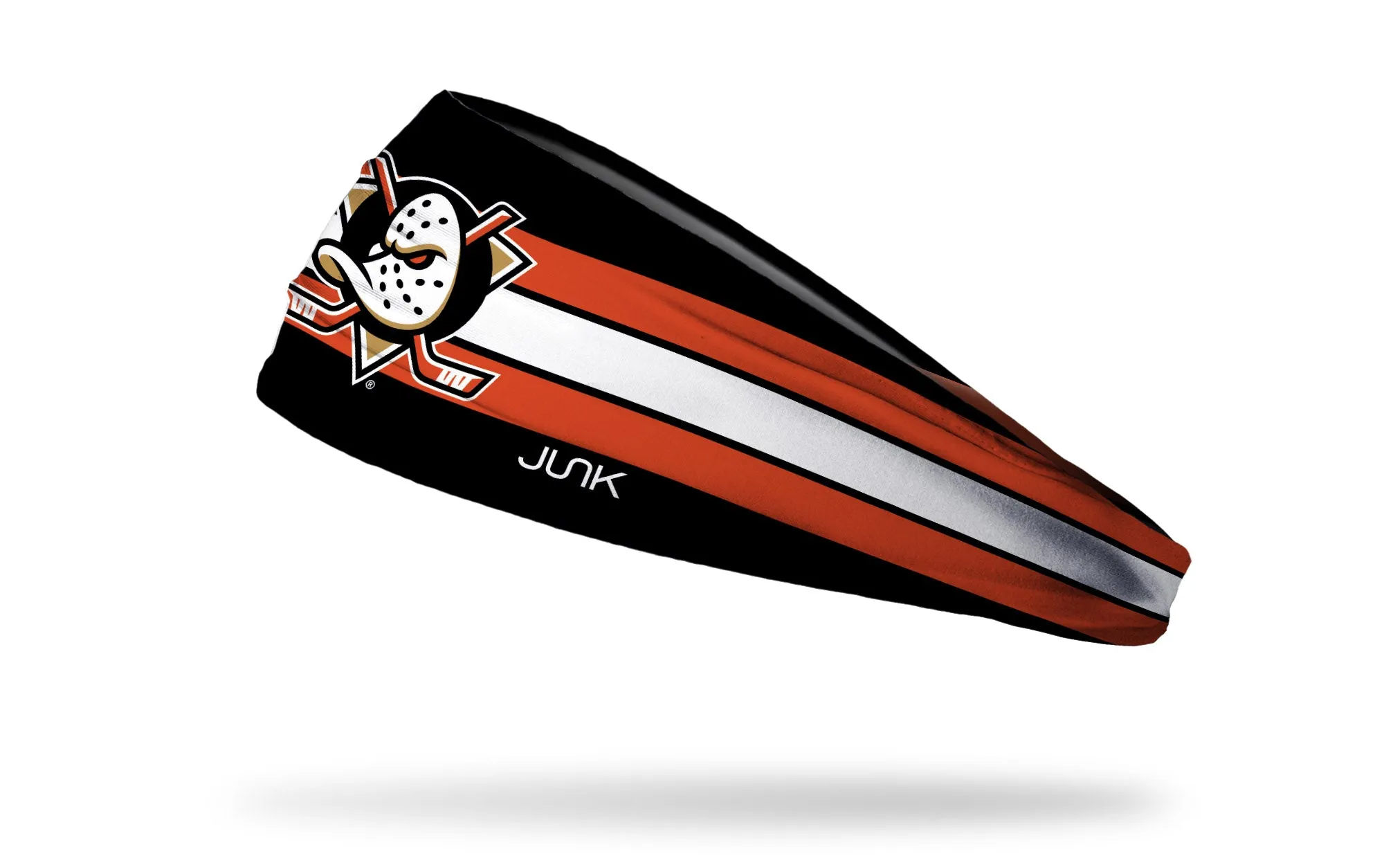 Anaheim Ducks: Stripe Big Bang Lite Headband sold by JUNK Brands
