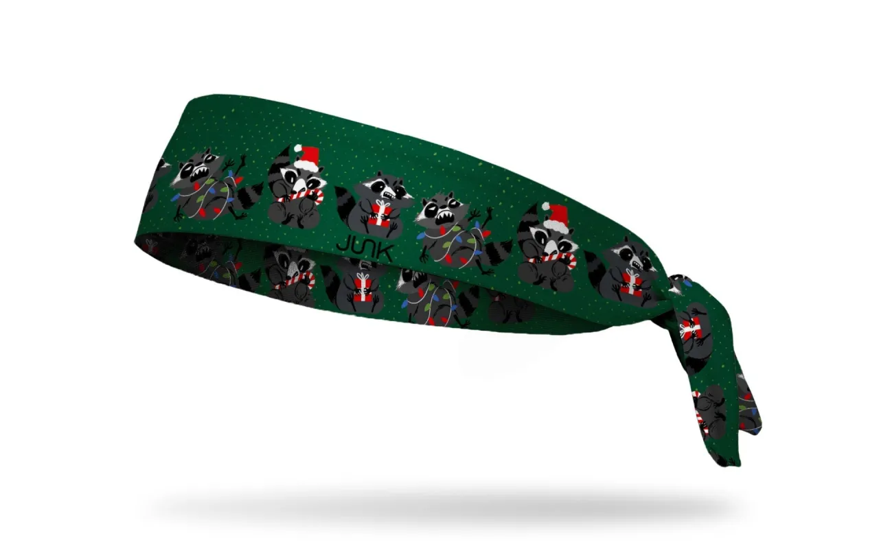 Trash Panda Christmas Tie Headband sold by JUNK Brands
