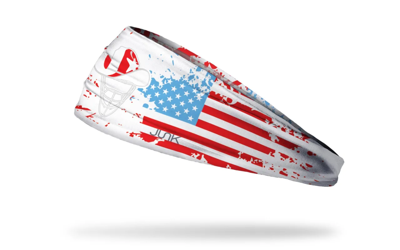 Lone Star Catching: USA Flag Big Bang Lite Headband sold by JUNK Brands