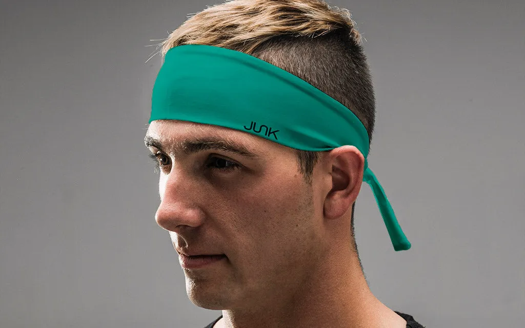 Light Turquoise Tie Headband sold by JUNK Brands product image thumbnail 4