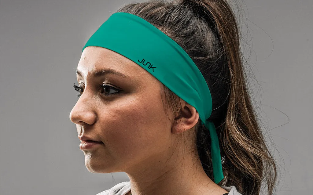 Light Turquoise Tie Headband sold by JUNK Brands product image thumbnail 3