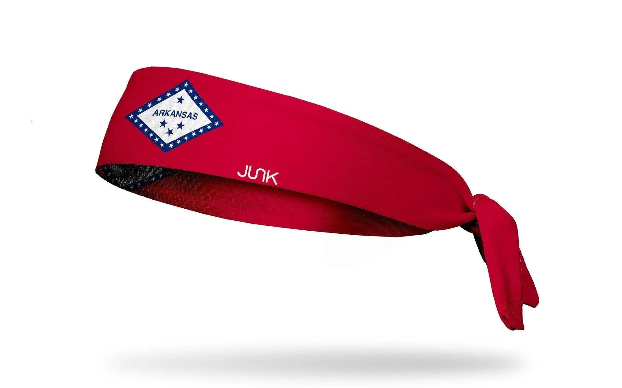 Arkansas Flag Tie Headband sold by JUNK Brands