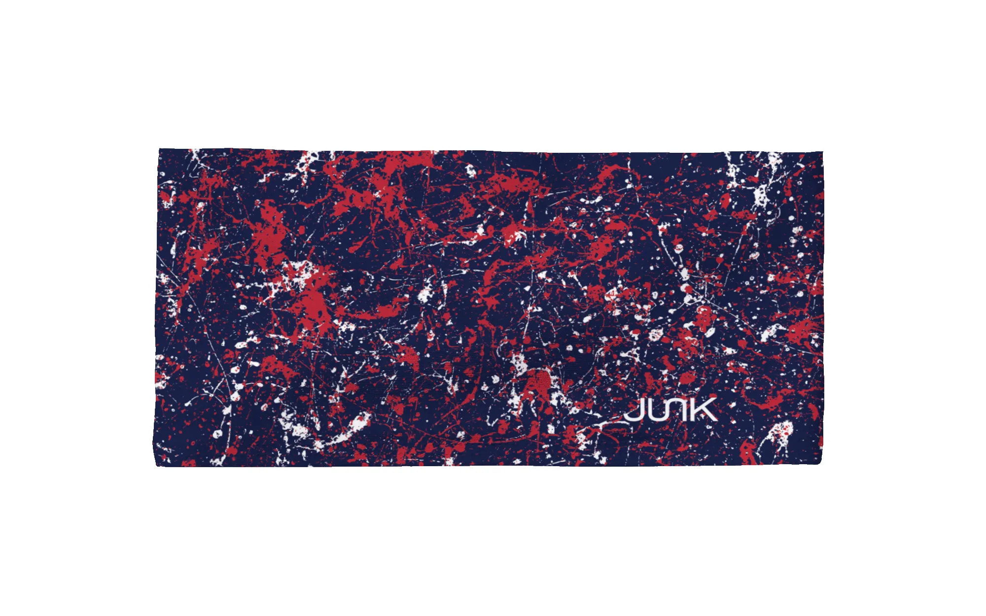 Deep Steel Blue Red Splatter Big Bang Lite Headband sold by JUNK Brands product image thumbnail 3
