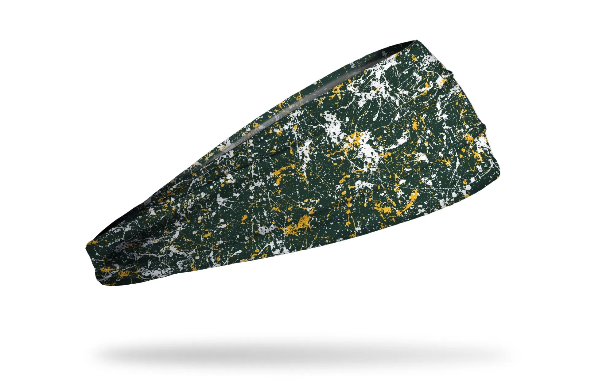 Dark Green White Splatter Big Bang Lite Headband sold by JUNK Brands product image thumbnail 2