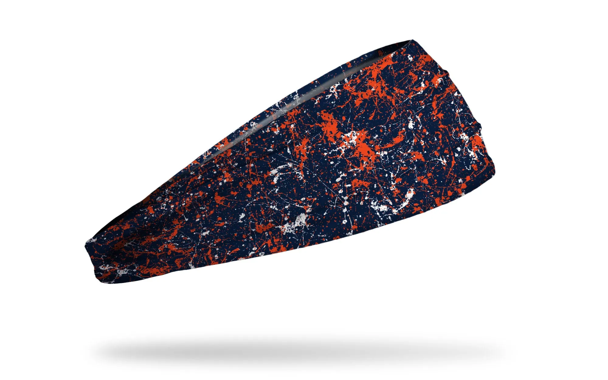 Navy Orange White Splatter Big Bang Lite Headband sold by JUNK Brands product image thumbnail 2