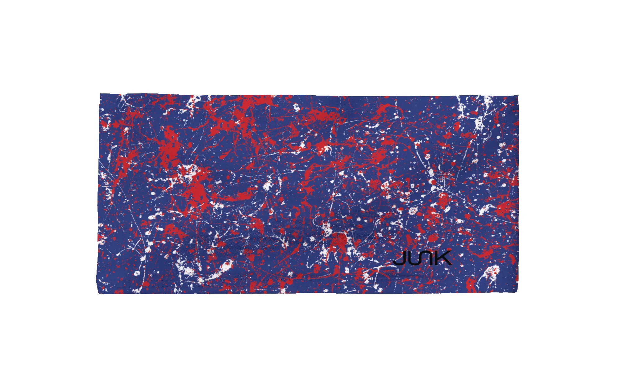 Royal Blue Red Splatter Big Bang Lite Headband sold by JUNK Brands product image thumbnail 3
