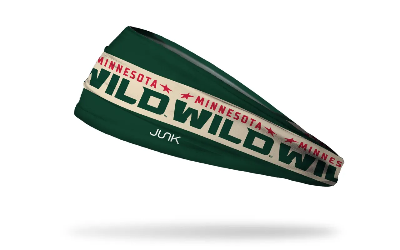 Minnesota Wild: Game On Big Bang Lite Headband sold by JUNK Brands