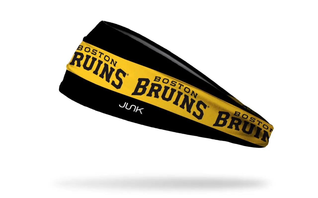 Boston Bruins: Game On Big Bang Lite Headband sold by JUNK Brands