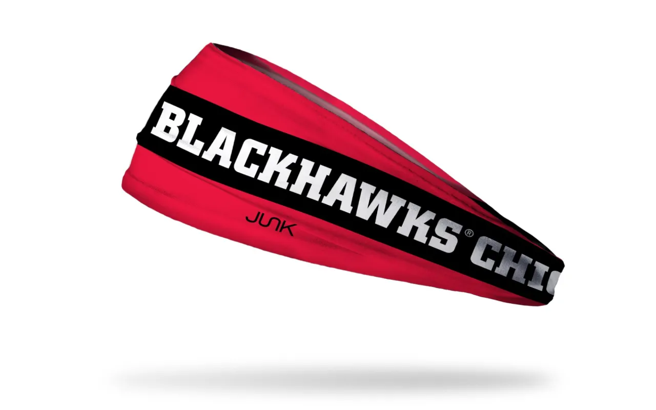 Chicago Blackhawks: Game On Big Bang Lite Headband sold by JUNK Brands