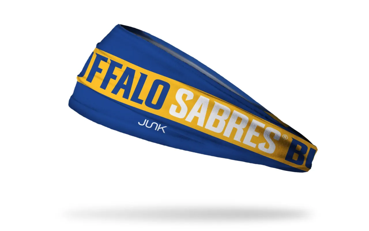 Buffalo Sabres: Game On Big Bang Lite Headband sold by JUNK Brands