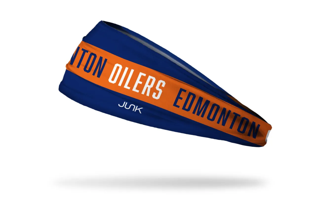 Edmonton Oilers : Game On Big Bang Lite Headband sold by JUNK Brands