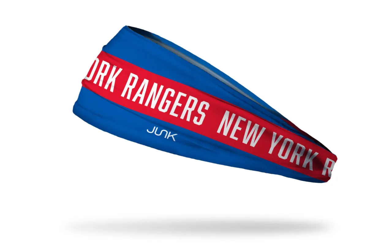 New York Rangers: Game On Big Bang Lite Headband sold by JUNK Brands