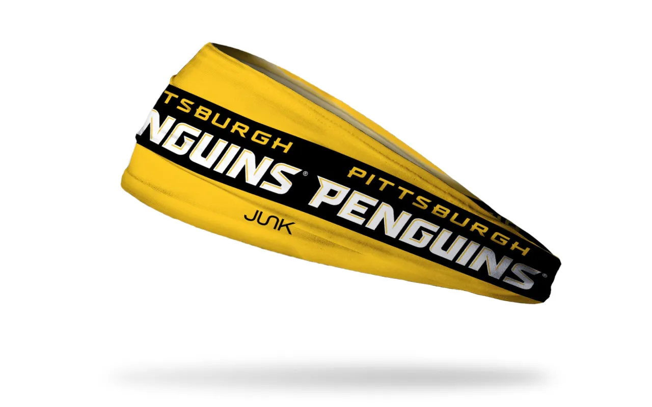 Pittsburgh Penguins: Game On Big Bang Lite Headband sold by JUNK Brands