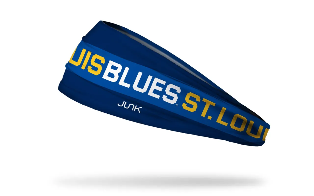 St. Louis Blues: Game On Big Bang Lite Headband sold by JUNK Brands