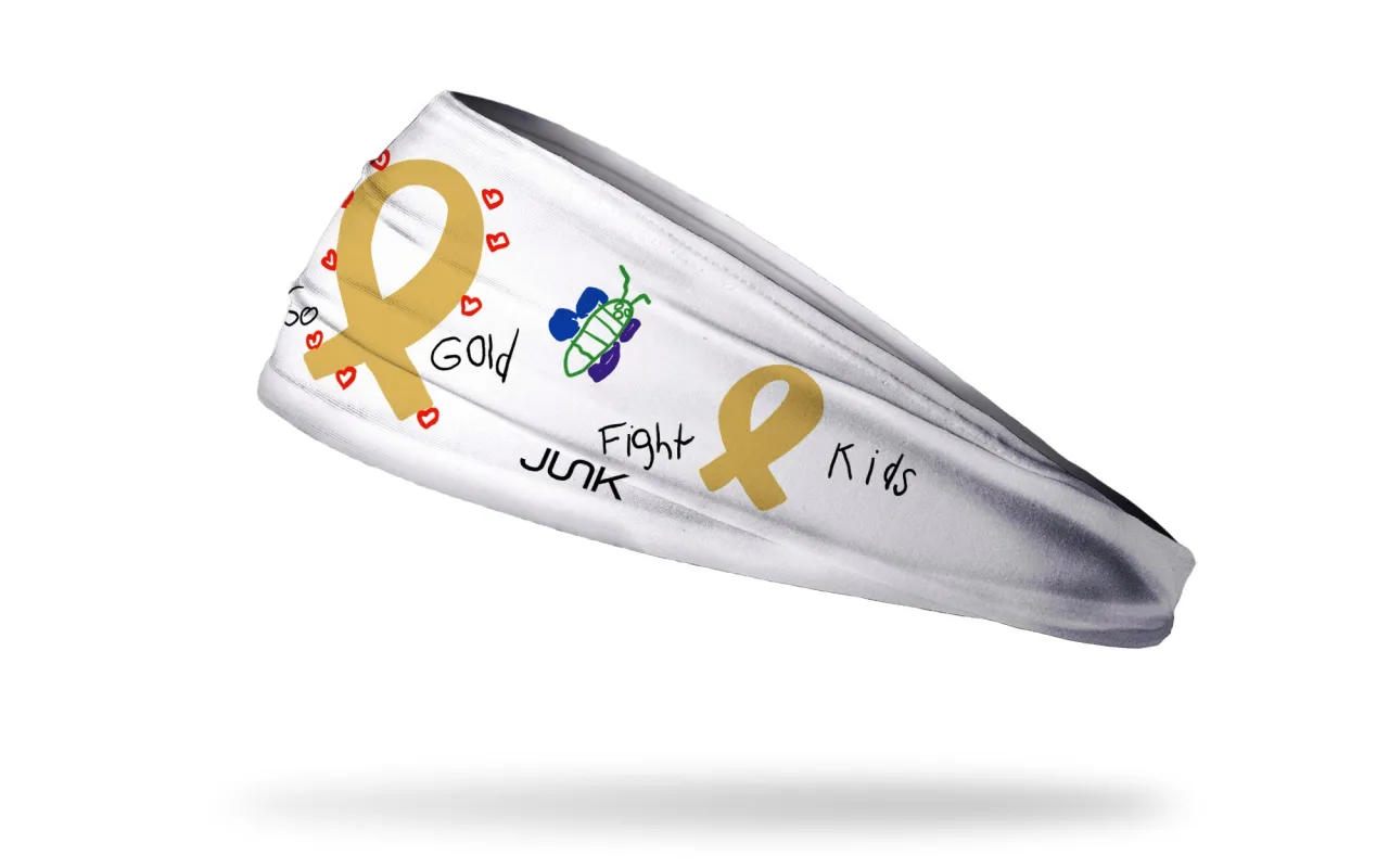 Tori's Gold Ribbon Big Bang Lite Headband sold by JUNK Brands