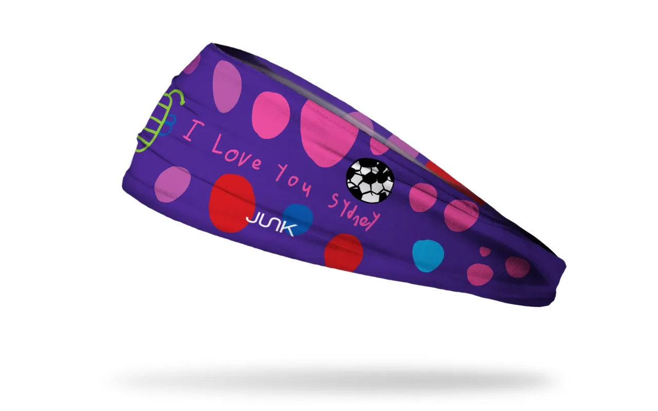 Tori's Polka Dot Power Big Bang Lite Headband sold by JUNK Brands
