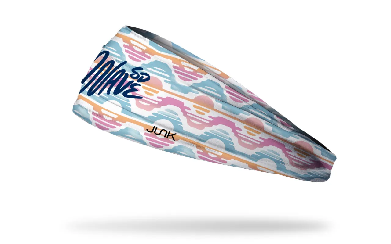 San Diego Wave FC: Make Waves Big Bang Lite Headband sold by JUNK Brands