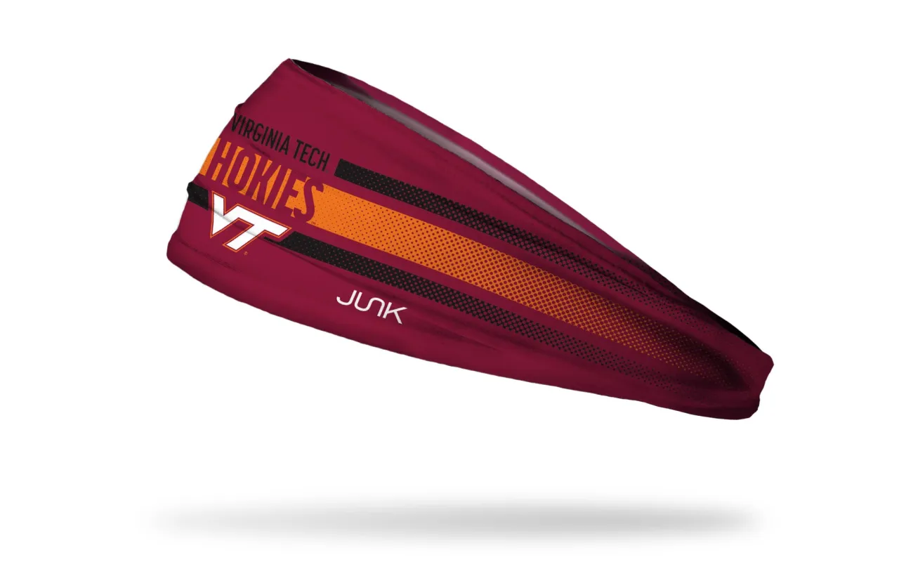 Virginia Tech University: Faded Stripe Headband sold by JUNK Brands