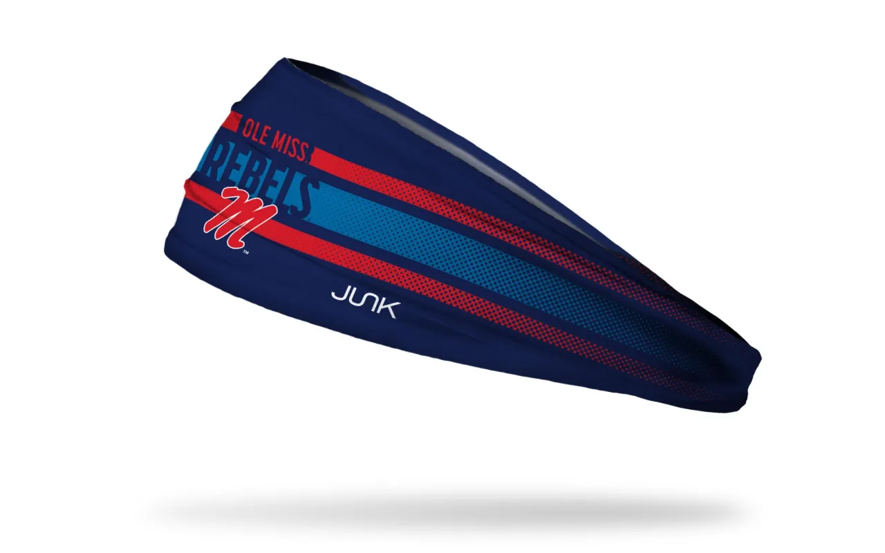 University of Mississippi: Faded Stripe Big Bang Lite Headband sold by JUNK Brands